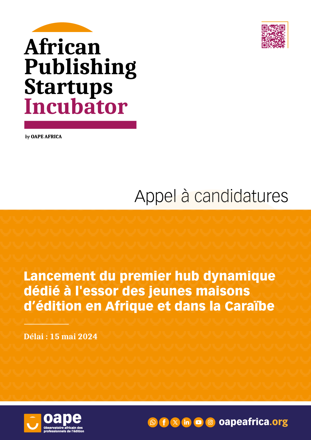 Appel-à-candidatures---Incubateur-OAPE-ok